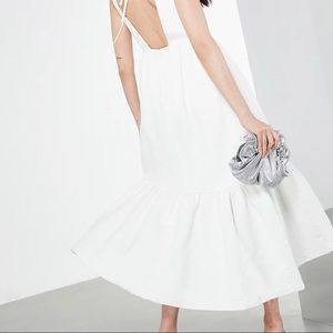 Asos Edition Textured Floral Midi Dress